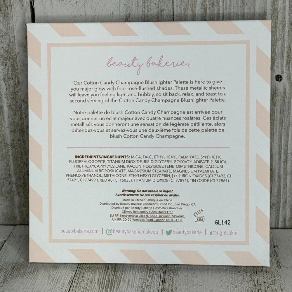 Beauty Bakerie Cotton Candy Champagne Blush highlighter Palette NEW NIP